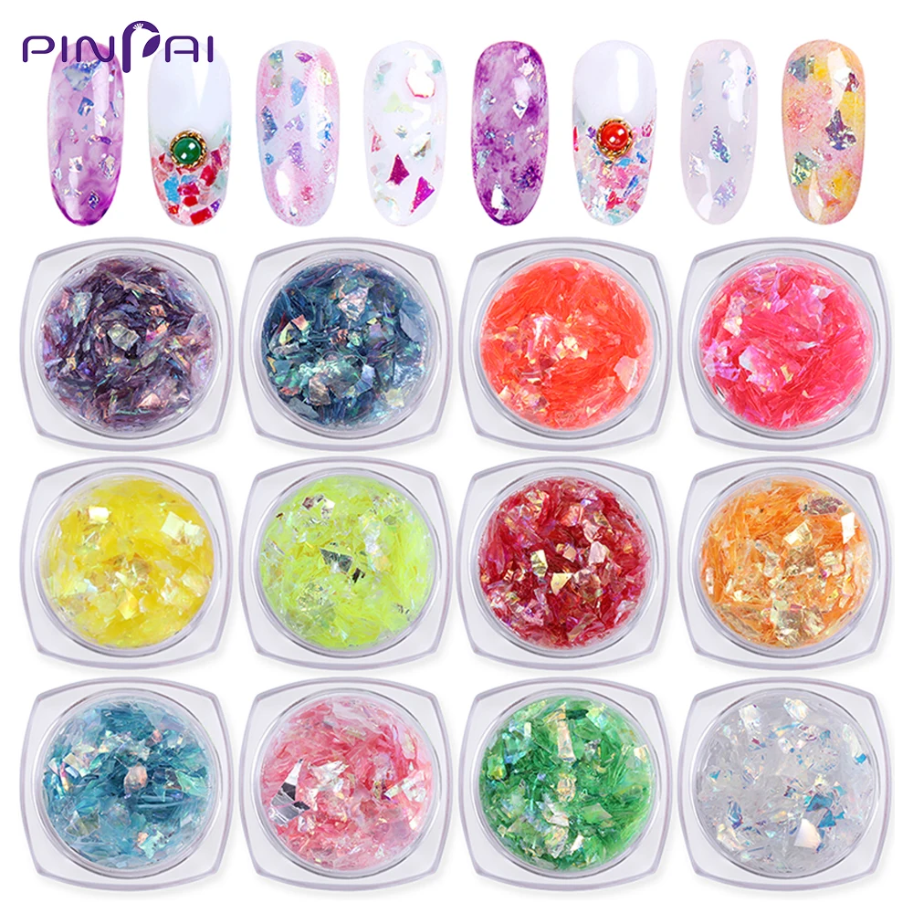 12 Colors Manicure Irregular Shell Paper Flake Slice Sequin Colorful Paillette Glitter Shell Nail Sequins Nail Art Decoration
12 Colors Manicure Irregular Shell Paper Flake Slice Sequin Colorful Paillette Glitter Shell Nail Sequins Nail Art Decoration