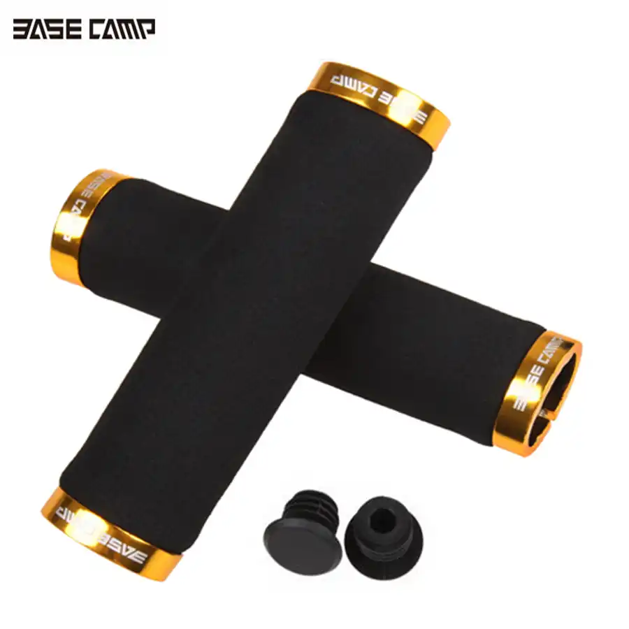 gold bike grips