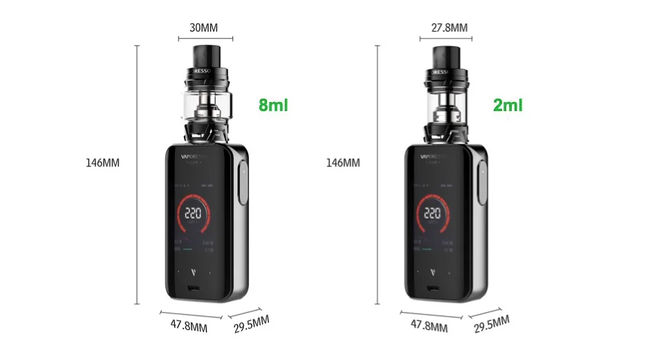 Vaporesso Luxe 220W Touch Screen TC Kit with SKRR 