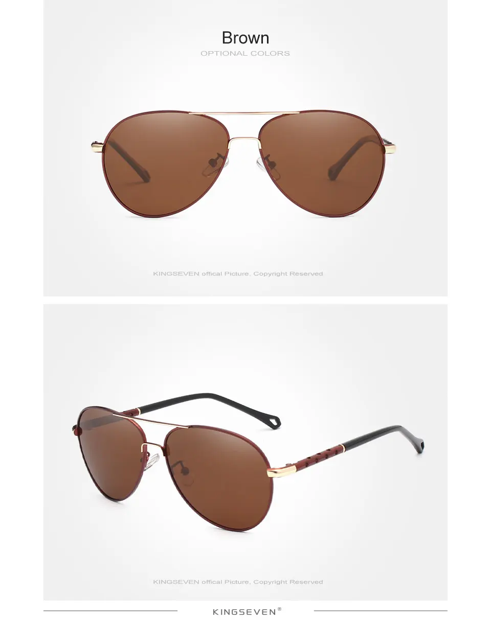 KINGSEVEN Original Pilot Sunglasses Polarized Driving Fishing KINGSEVEN Original Pilot Sunglasses Polarized Driving Fishing