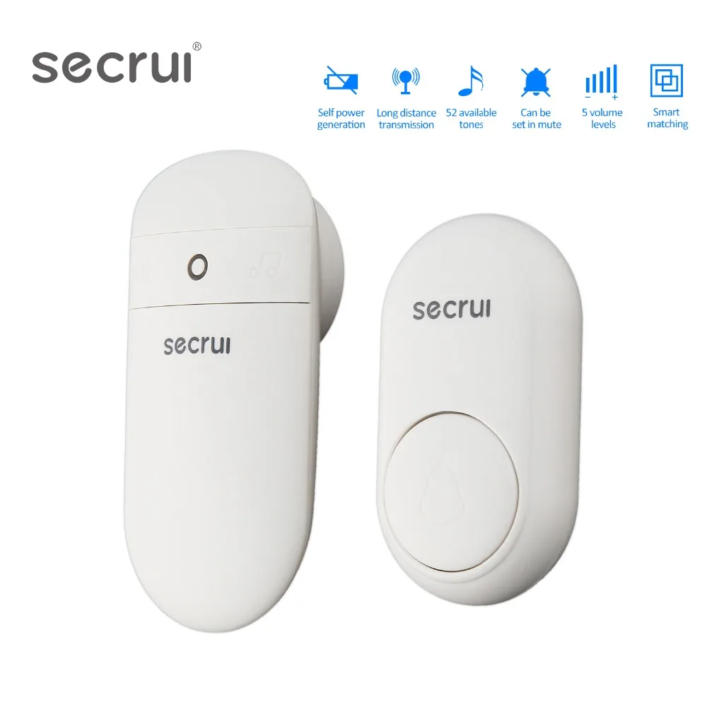 SECRUI M518 Doorbell Multi-functional Button Wireless SOS Emergency Button 433MHz Alarm Accessories For Home Alarm System
SECRUI M518 Doorbell Multi-functional Button Wireless SOS Emergency Button 433MHz Alarm Accessories For Home Alarm System