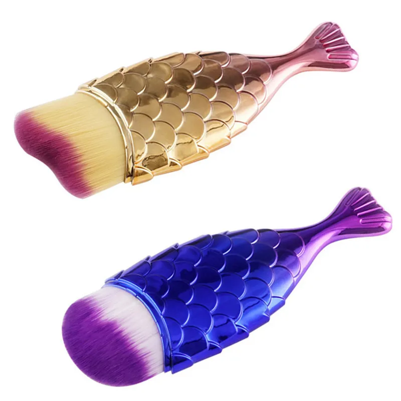 1Pcs Beauty Mermaid Makeup Brushes Cute Fish Tail Foundation Brush Cleaner Make Up Tools Round Oblique Flat Blush Powder Brush
1Pcs Beauty Mermaid Makeup Brushes Cute Fish Tail Foundation Brush Cleaner Make Up Tools Round Oblique Flat Blush Powder Brush
