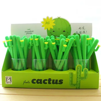 48 Pcs Gel Pens Cartoon Cactus Black Colored Kawaii Gift Gel-ink Pens Pens for Writing Cute Stationeries Office School Supplies
48 Pcs Gel Pens Cartoon Cactus Black Colored Kawaii Gift Gel-ink Pens Pens for Writing Cute Stationeries Office School Supplies