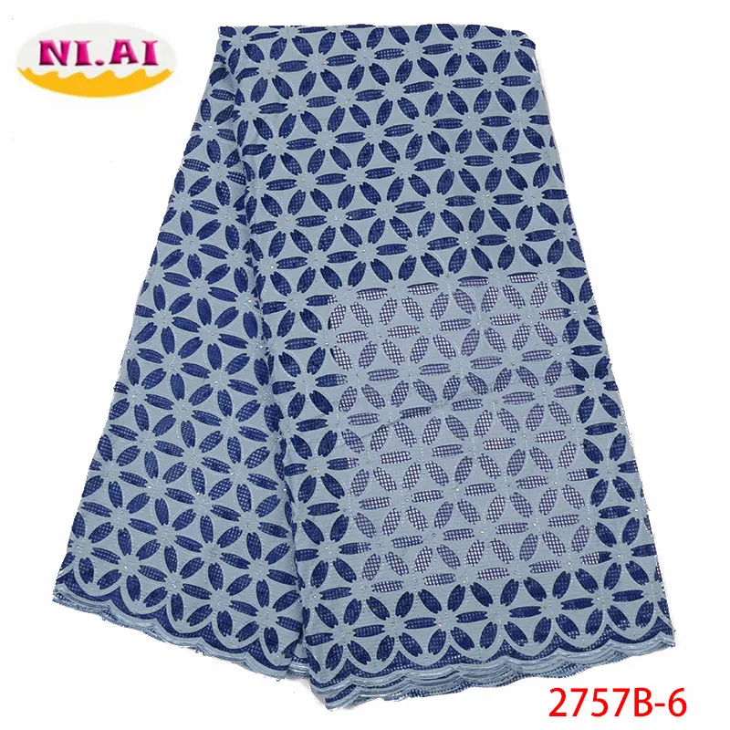 Blue Latest African Cotton Swiss Voile Lace Fabric 2019 High Quality Swiss Voile Lace In Switzerland For Party Dress XY2757B-6
Blue Latest African Cotton Swiss Voile Lace Fabric 2019 High Quality Swiss Voile Lace In Switzerland For Party Dress XY2757B-6