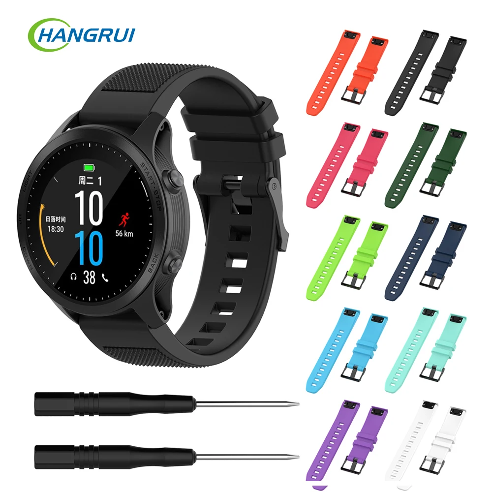 Quick Release silicone wristband For MARQ Garmin Forerunner 945 935 Universal Fenix5 soft Textured wrist Strap Sport watch band
Quick Release silicone wristband For MARQ Garmin Forerunner 945 935 Universal Fenix5 soft Textured wrist Strap Sport watch band