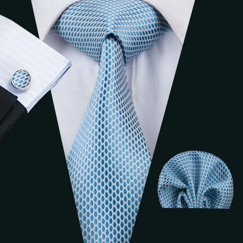 LS-1535 Barry.Wang Classic Men`s Tie 100% Silk Blue Novelty Necktie Hanky Cufflink Set For Men`s Wedding Party Business
LS-1535 Barry.Wang Classic Men`s Tie 100% Silk Blue Novelty Necktie Hanky Cufflink Set For Men`s Wedding Party Business