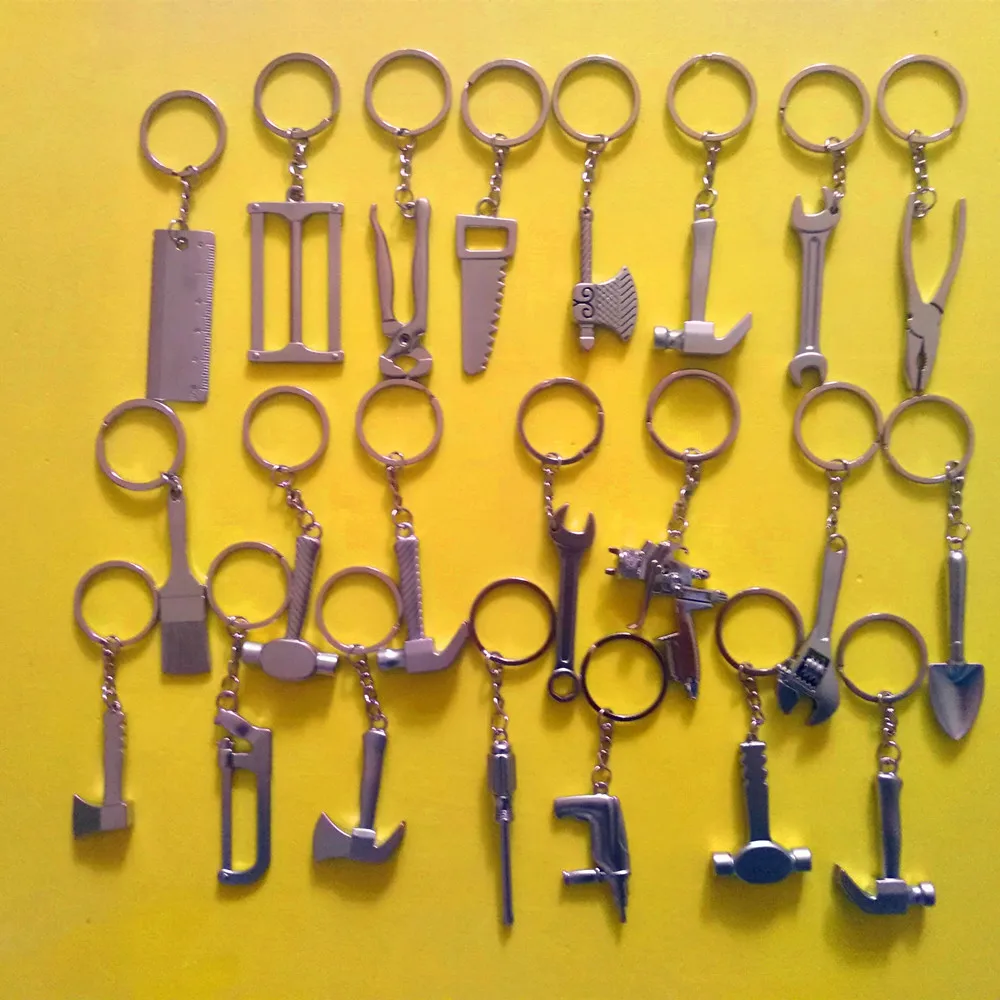 1 Pcs 22 Styles brush/Wrench/Saw/ruler/hammer/shovel/axe/pliers/screwdriver/Electricity Drill/water gun Keychain tool keychain
1 Pcs 22 Styles brush/Wrench/Saw/ruler/hammer/shovel/axe/pliers/screwdriver/Electricity Drill/water gun Keychain tool keychain