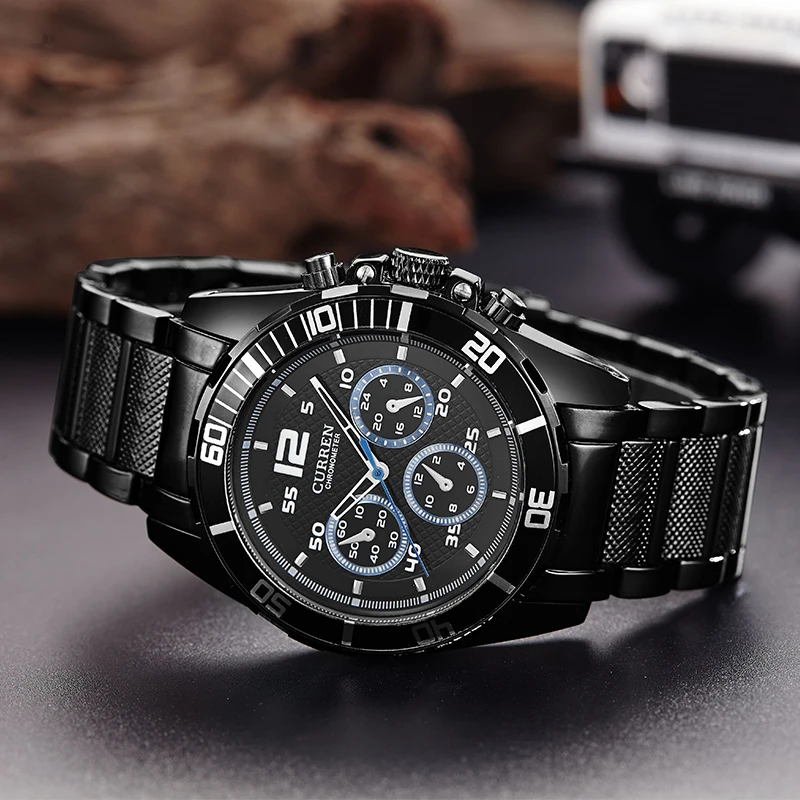 

New Curren quartz Tag men clock casual full steel luxury male wrist watch Men Business Relojes hombre military wristwatches