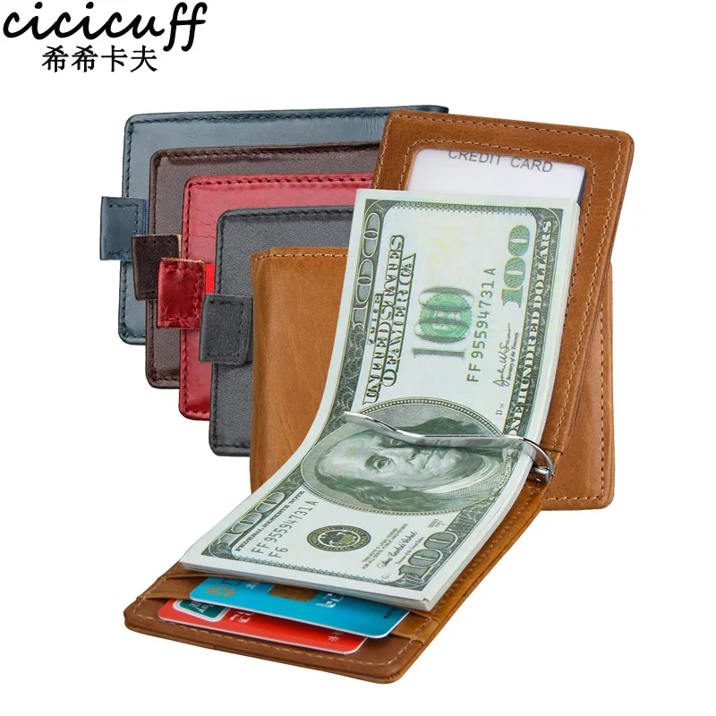 Thin Men RFID Blocking Money Clip Minimalist Wallet Cow Leather Metal Clip Wallet Genuine Leather Ultra Slim Credit Card Bag
Thin Men RFID Blocking Money Clip Minimalist Wallet Cow Leather Metal Clip Wallet Genuine Leather Ultra Slim Credit Card Bag