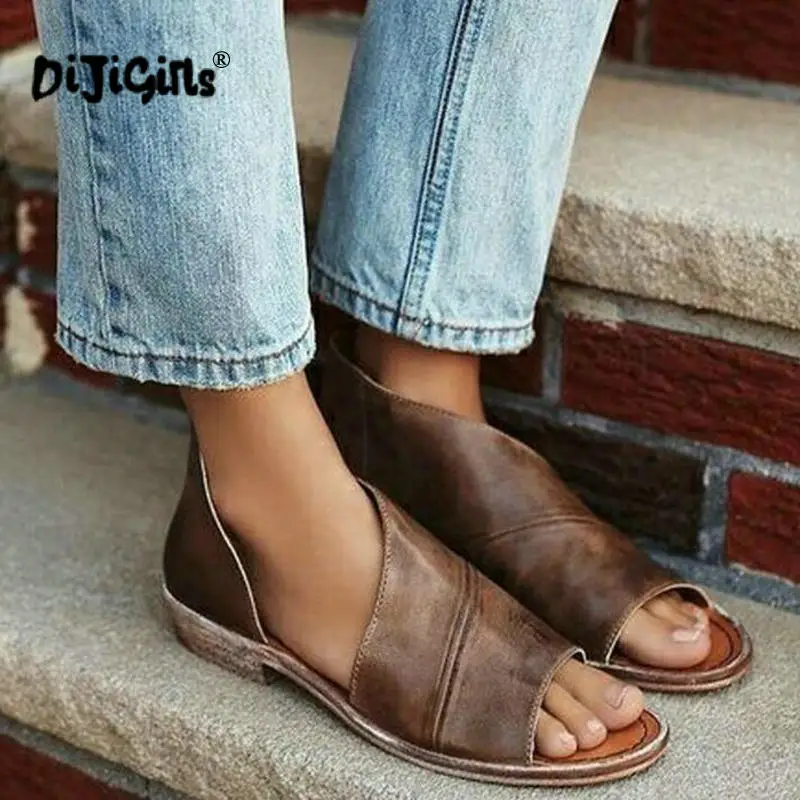 Summer Fashion New Women Casual Flat Sandals Ladies Leather Open Toe Shoes Female Roman Beach Shoes Large Size Drop Shipping
Summer Fashion New Women Casual Flat Sandals Ladies Leather Open Toe Shoes Female Roman Beach Shoes Large Size Drop Shipping