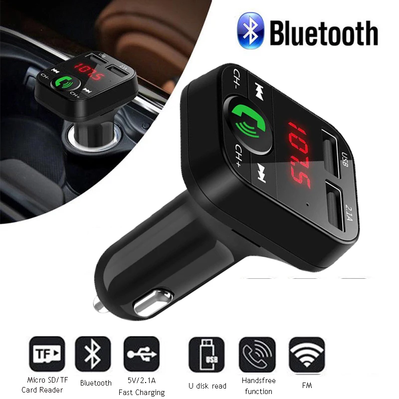 Car MP3 Player Transmeteur Auto Bluethooth Music Handsfree Wireless Kit FM Transmitter USB Charger FM Modulator Car Accessories
Car MP3 Player Transmeteur Auto Bluethooth Music Handsfree Wireless Kit FM Transmitter USB Charger FM Modulator Car Accessories