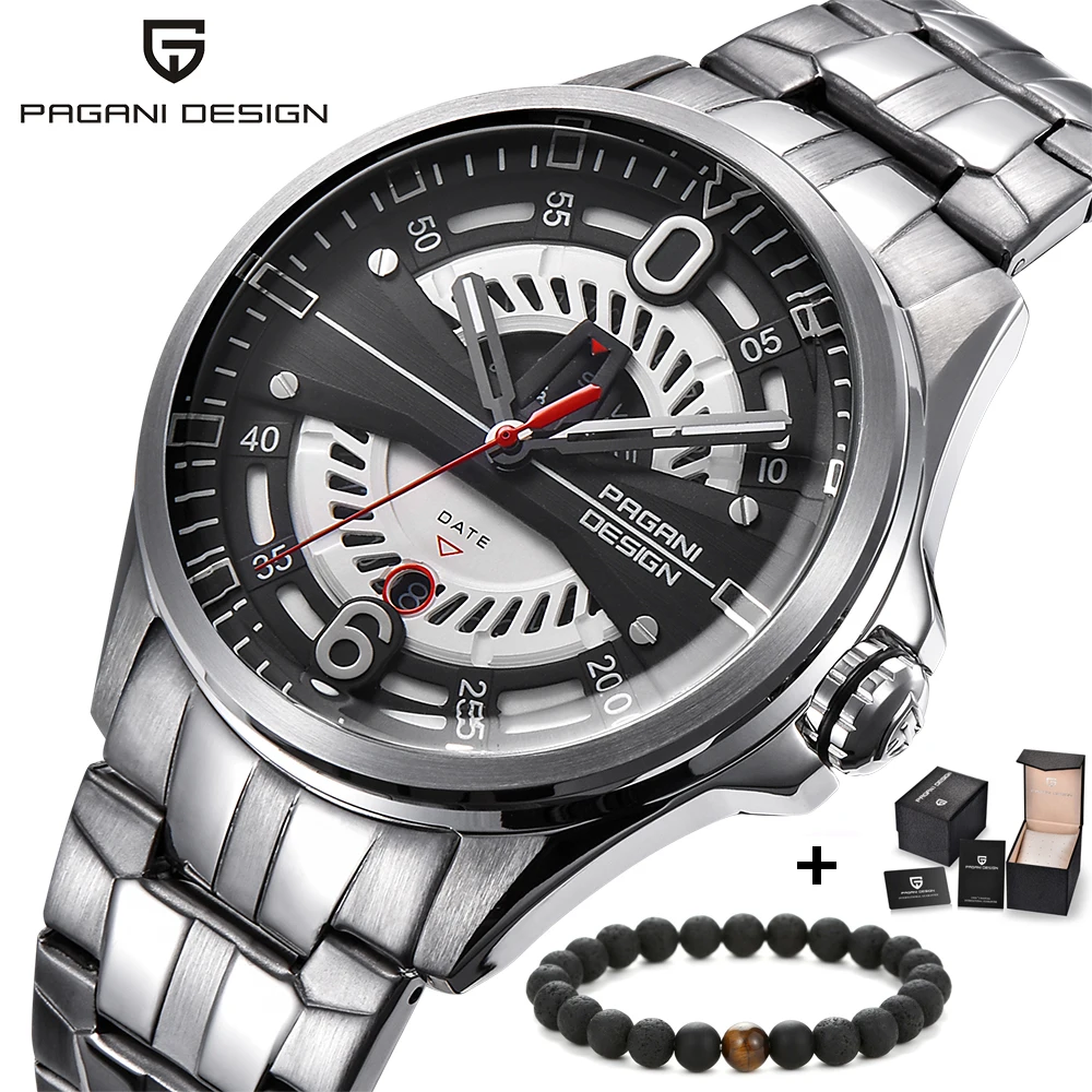 PAGANI Top Brand Luxury New Design Hollow Dial Fashion Quartz Wristwatch Men Silver Stainless Steel Clock Male Relogio Masculino
PAGANI Top Brand Luxury New Design Hollow Dial Fashion Quartz Wristwatch Men Silver Stainless Steel Clock Male Relogio Masculino