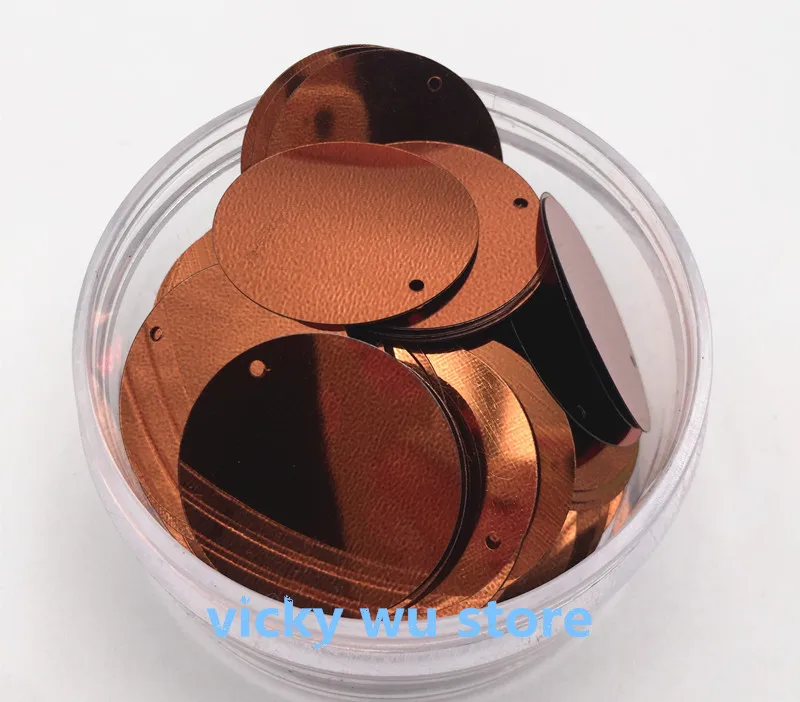150pcs Brown color Large Round Sequins 30mm flat PVC Loose Sequins Paillettes For Crafts Free shipping
150pcs Brown color Large Round Sequins 30mm flat PVC Loose Sequins Paillettes For Crafts Free shipping