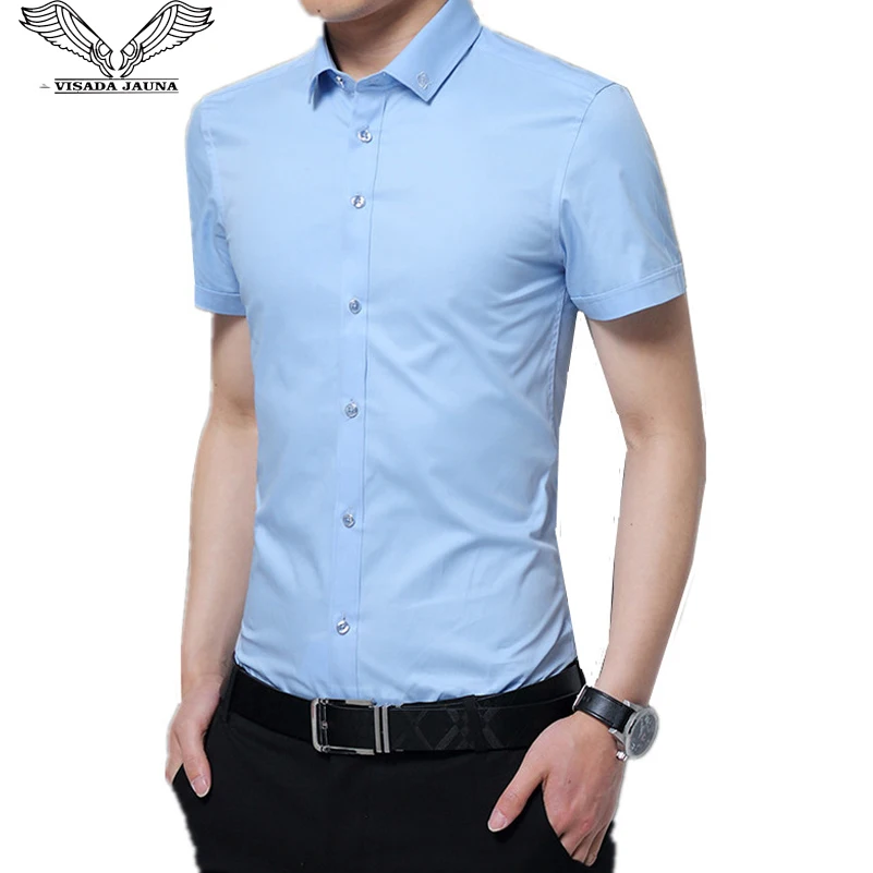 Chemise Homme VISADA JAUNA 2019 Summer Mens Short Sleeve Shirt Hawaiian Shirts Camisa Masculina Camiseta Hombre Slim Dress N8811
Chemise Homme VISADA JAUNA 2019 Summer Mens Short Sleeve Shirt Hawaiian Shirts Camisa Masculina Camiseta Hombre Slim Dress N8811