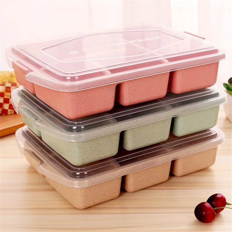 4 Grid Wheat Straw Plastic Microwave Tableware Lunch Bento Box Kids Food Storage Container Kids Lunch Boxs Dinnerware Set
4 Grid Wheat Straw Plastic Microwave Tableware Lunch Bento Box Kids Food Storage Container Kids Lunch Boxs Dinnerware Set