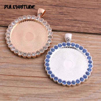 2pcs 30mm Inner Size Bright Silver color plated Transparent And Blue Rhinestone Style Cameo Cabochon Base Setting
2pcs 30mm Inner Size Bright Silver color plated Transparent And Blue Rhinestone Style Cameo Cabochon Base Setting