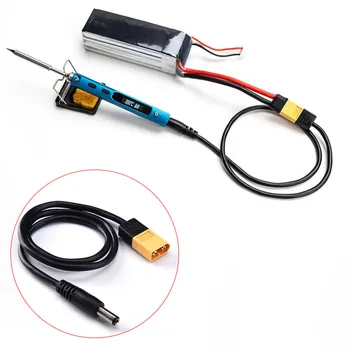 XT60 Male Bullet Connector to Male DC5525 Power Cable For TS100 Electronic Soldering Iron
XT60 Male Bullet Connector to Male DC5525 Power Cable For TS100 Electronic Soldering Iron