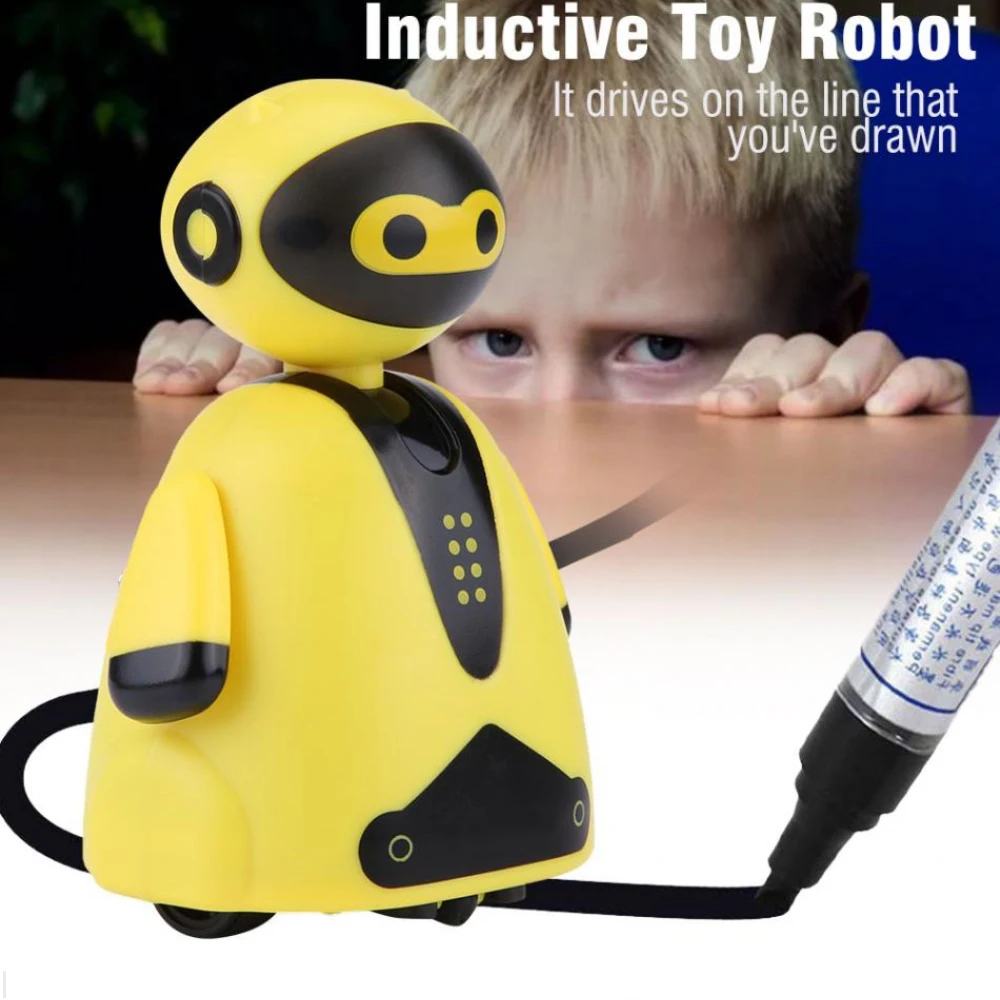 Automatic Optical Inductive Electric Robot Magic Pen Line Follower Kids Toy 