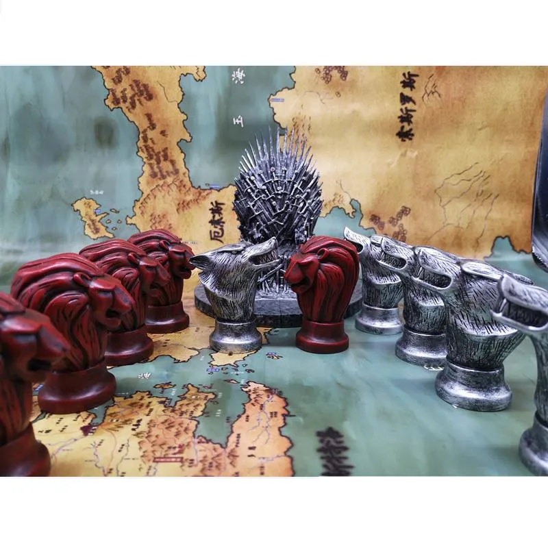 Game of Thrones Cosplay Accessories Stark Direwolf Lannister Lion War Chess Kids Adult Board Game Party Resin Toy Decoration New
Game of Thrones Cosplay Accessories Stark Direwolf Lannister Lion War Chess Kids Adult Board Game Party Resin Toy Decoration New