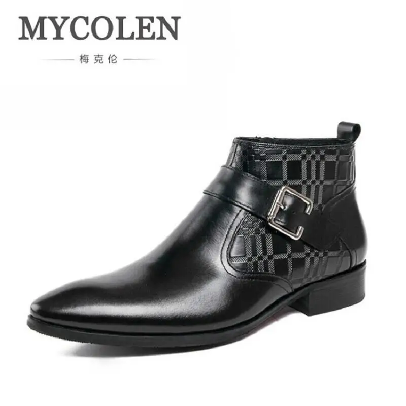 MYCOLEN New Arrival Classic Ankle Boots Vintage Style Black Leather Side Zipper Motorcylcle Boots Men Gentlemen Shoes Winter
MYCOLEN New Arrival Classic Ankle Boots Vintage Style Black Leather Side Zipper Motorcylcle Boots Men Gentlemen Shoes Winter