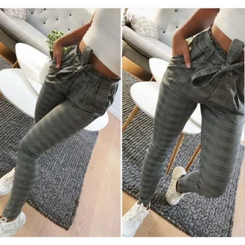 Women Lady Ankle-length Pants Trousers Fashion Middle Waist Lace Up Slim With Belt New
Women Lady Ankle-length Pants Trousers Fashion Middle Waist Lace Up Slim With Belt New