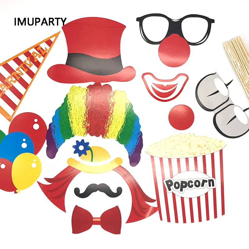 12pcs Circus Theme Party Photobooth Props Paper Clown Masks Birthday Party Supplies Kids Make Fun Hen Party Decorations
12pcs Circus Theme Party Photobooth Props Paper Clown Masks Birthday Party Supplies Kids Make Fun Hen Party Decorations