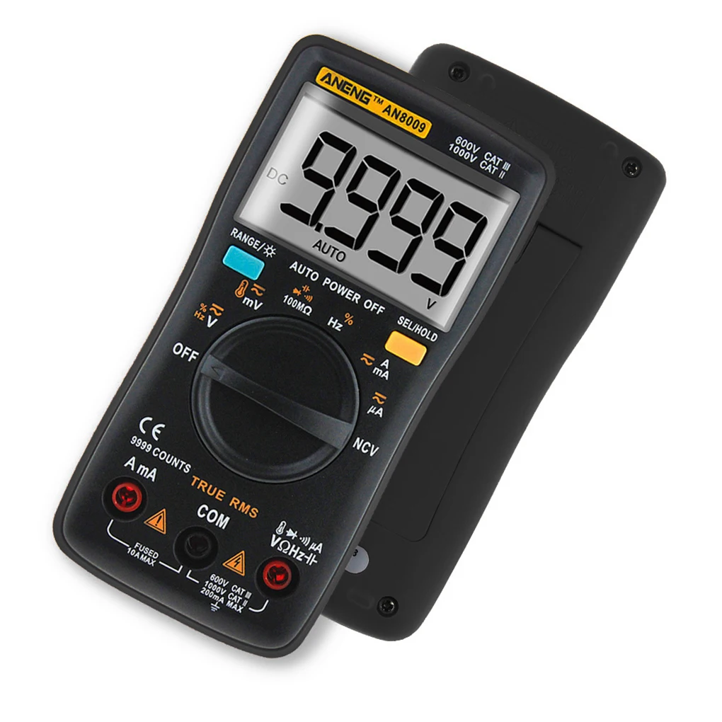 New ANENG AN8009 Handheld Digital Multimeter 9999 Counts Digital Multimeter AC/DC Voltage Electronic Meter 
New ANENG AN8009 Handheld Digital Multimeter 9999 Counts Digital Multimeter AC/DC Voltage Electronic Meter
