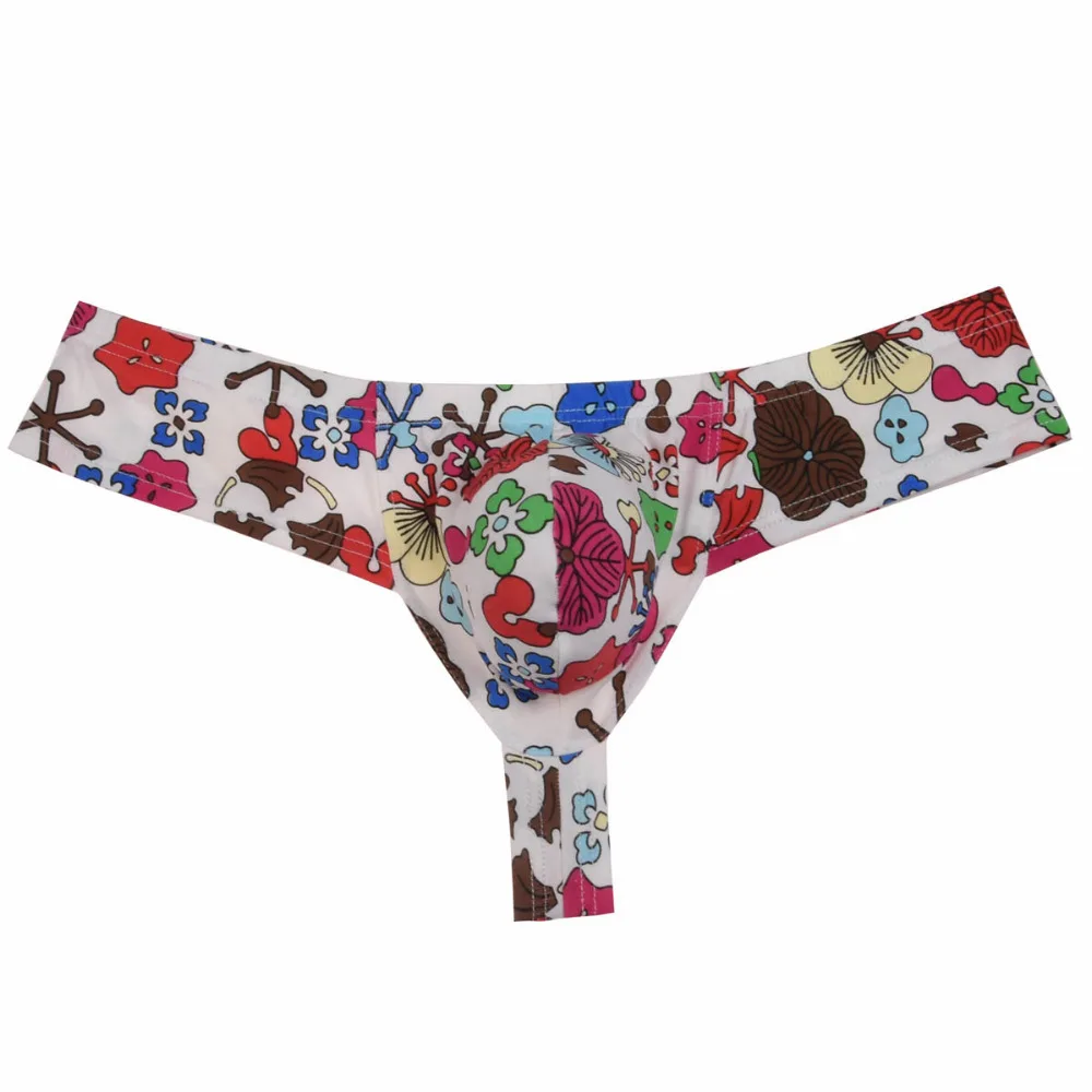 New Flowery Sexy Bikini Underwear Men's Thongs and G-Strings Smooth Bluge Pouch Cotton Male Thong Underwear Men Underpants Tanga
New Flowery Sexy Bikini Underwear Men's Thongs and G-Strings Smooth Bluge Pouch Cotton Male Thong Underwear Men Underpants Tanga
