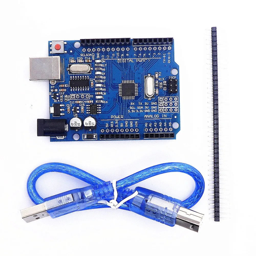 New version Improved for UNOR3 (CH340G) 30cm cable Straight Pin Header for UNOR3 Development Board ATmega328P CH340 CH340G KIT
New version Improved for UNOR3 (CH340G) 30cm cable Straight Pin Header for UNOR3 Development Board ATmega328P CH340 CH340G KIT