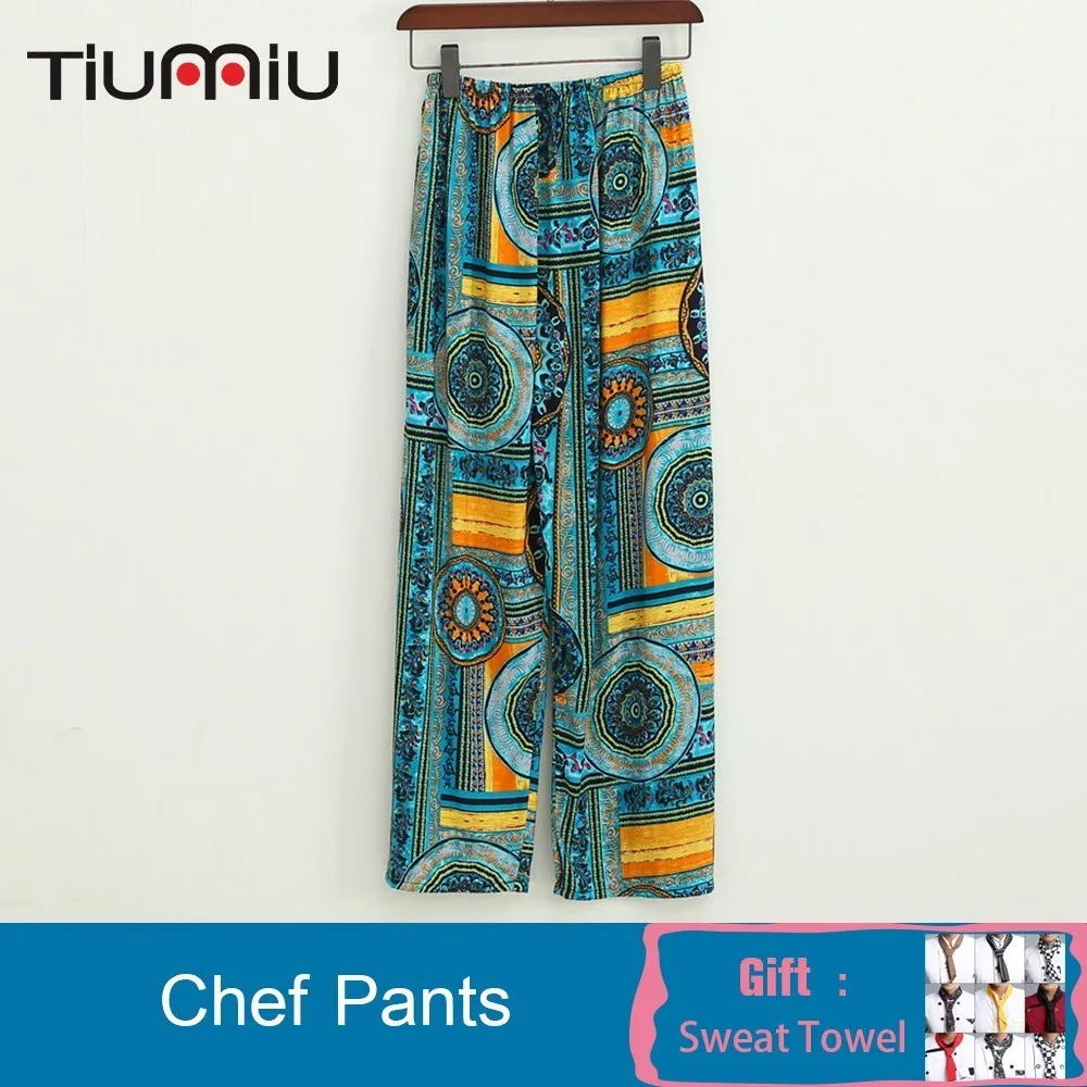 Female Chef Pants Printing Cotton Silk Trousers Servante D'atelier Japanese Food Sweets Canteen Summer Cool Kitchen Waitress
Female Chef Pants Printing Cotton Silk Trousers Servante D'atelier Japanese Food Sweets Canteen Summer Cool Kitchen Waitress