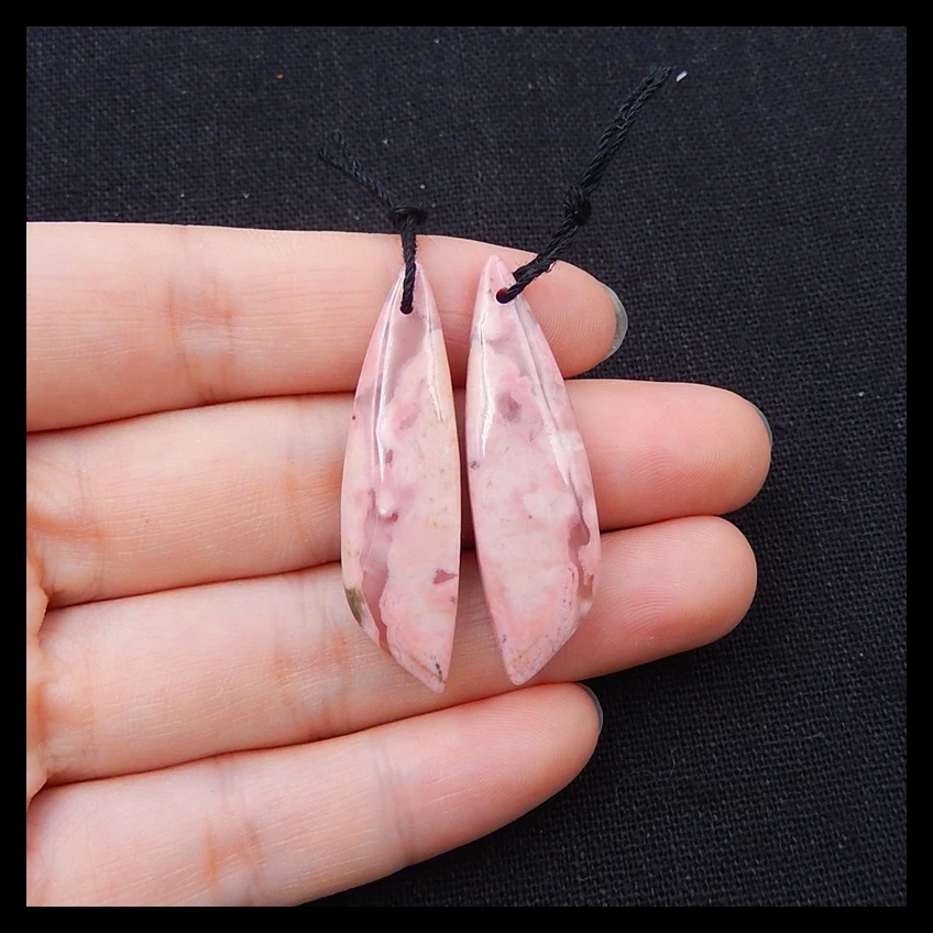 Beautiful Natural Stone Rhodonite Fashion Gemstone Earrings For Women 40x11x5mm 8.4g
Beautiful Natural Stone Rhodonite Fashion Gemstone Earrings For Women 40x11x5mm 8.4g