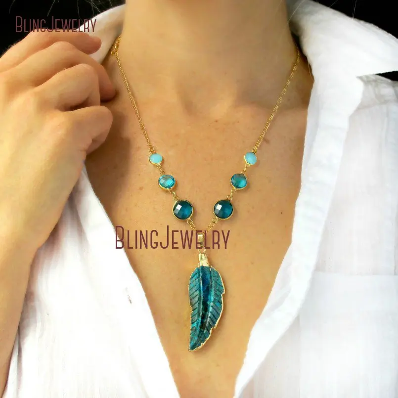 20181030-NM19055-turquoise jewelry necklace boho necklace blue feather necklace
