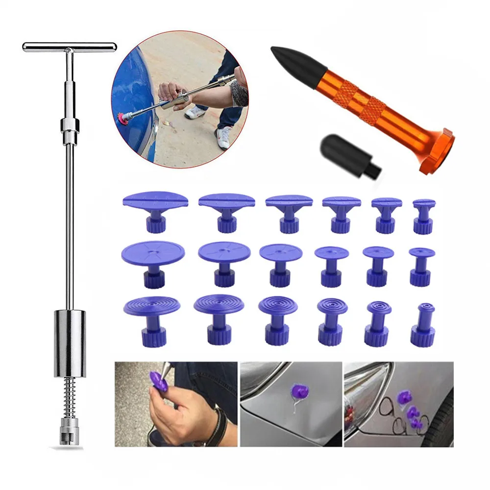 PDR Tools Dent Puller Tool Set Paintless Repair Kit Car Body Auto Dent Removal Household DIY Remover Slide Hammer Tabs Tap Down
PDR Tools Dent Puller Tool Set Paintless Repair Kit Car Body Auto Dent Removal Household DIY Remover Slide Hammer Tabs Tap Down