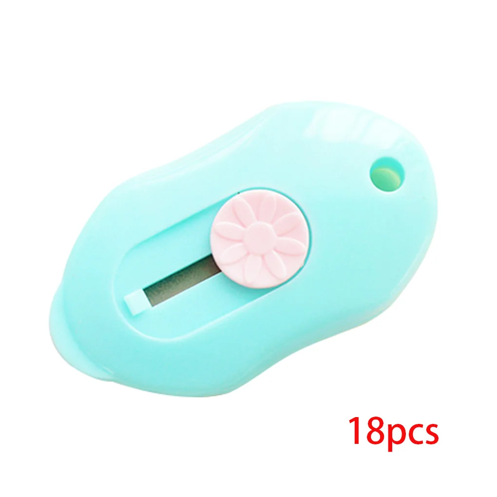 18pcs/Set Cute candy Color Mini Portable Utility Knife Paper Cutter Cutting Paper Razor Blade Office Stationery School
18pcs/Set Cute candy Color Mini Portable Utility Knife Paper Cutter Cutting Paper Razor Blade Office Stationery School