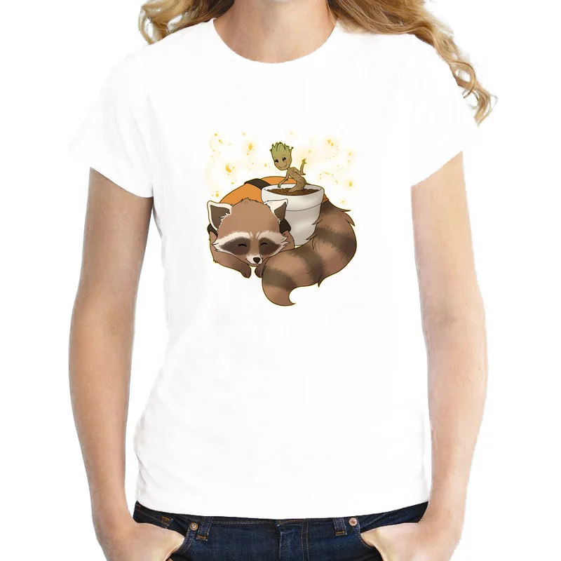 Raccoon 2017 funny Style t-shirt famale Casual women graphic tees Tshirt harajuku Print t shirt Girl Top WTW275
Raccoon 2017 funny Style t-shirt famale Casual women graphic tees Tshirt harajuku Print t shirt Girl Top WTW275
