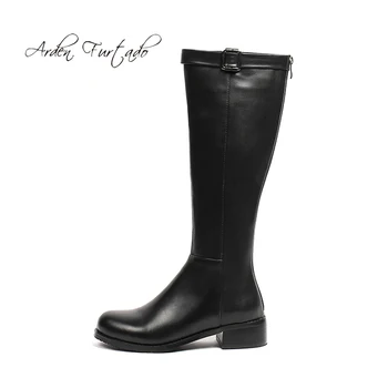 Arden Furtado 2018 autumn winter square heels genuine leather knee high boots casual women's shoes zipper flat boots big size 41
Arden Furtado 2018 autumn winter square heels genuine leather knee high boots casual women's shoes zipper flat boots big size 41
