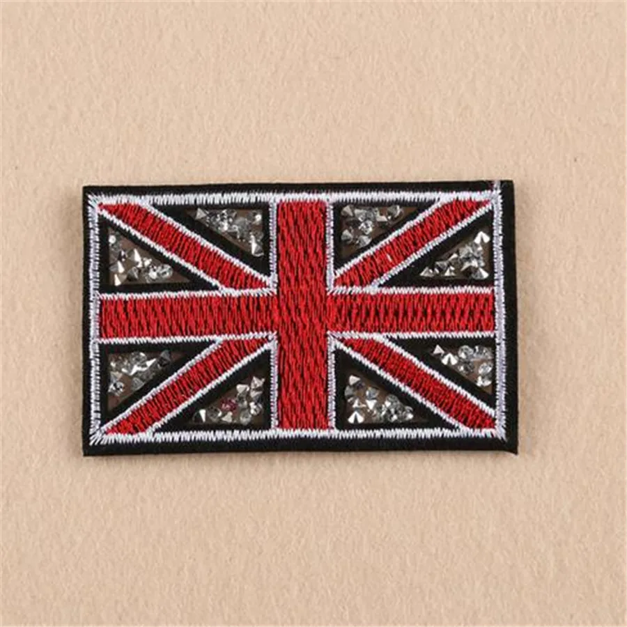 1Pcs Patches for Clothing Iron On Embroidery Applique Fabric Clothes British flag Hot hot drilling DIY Patch Apparel Accessories
1Pcs Patches for Clothing Iron On Embroidery Applique Fabric Clothes British flag Hot hot drilling DIY Patch Apparel Accessories