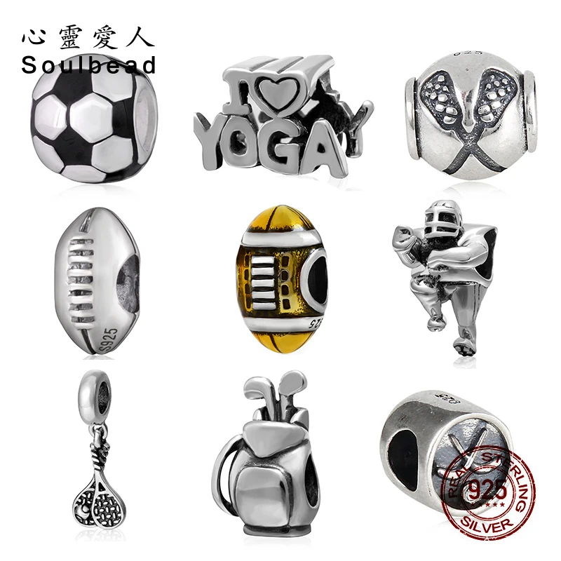 Soulbead 925 Sterling Silver Delicate Sports Equipment Charms Beads For Sports Fit Pandora Bracelet 2018 Sport Series
Soulbead 925 Sterling Silver Delicate Sports Equipment Charms Beads For Sports Fit Pandora Bracelet 2018 Sport Series