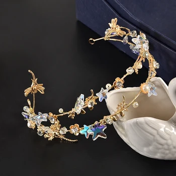 Star Leaf Bridal Tiara Women Headpiece Wedding Crown Hairband Hair Vine Tiara Bridal Hair Accessories Bride Headband
Star Leaf Bridal Tiara Women Headpiece Wedding Crown Hairband Hair Vine Tiara Bridal Hair Accessories Bride Headband