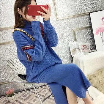 Korean Women Sweatsuit Fashion Long Sleeve Knit Suits Turtleneck Sweater Dress Sets Casual Two Piece Suits 2PC Outfits for Women
Korean Women Sweatsuit Fashion Long Sleeve Knit Suits Turtleneck Sweater Dress Sets Casual Two Piece Suits 2PC Outfits for Women