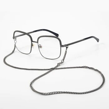 Fashion Metal Frame Glasses Eyeglasses Frame with Chain 2019 New Optical Eye Glasses Spectacle For Women Prescription Clear Lens
Fashion Metal Frame Glasses Eyeglasses Frame with Chain 2019 New Optical Eye Glasses Spectacle For Women Prescription Clear Lens