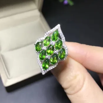 Fidelity Natural 3*5mm diopside Rings s925 sterling silver fine Jewelry for women party Natural green gemstone
Fidelity Natural 3*5mm diopside Rings s925 sterling silver fine Jewelry for women party Natural green gemstone