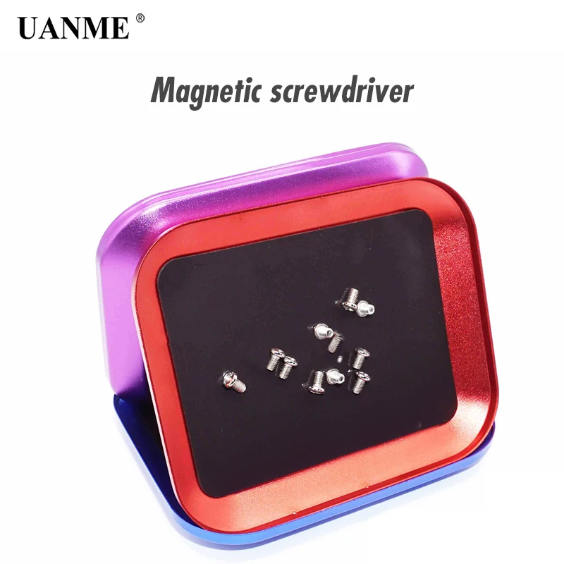 UANME Красочный Магнитный Лоток 106*86*14 мм Прямоугольный винт-лоток для отверток