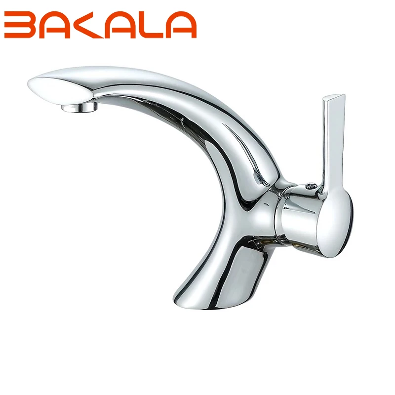 BAKALA Basin Faucet Basin mixer tap faucet Chrome basin sink faucet deck mounted water kranen Torneira do anheiro water tap 6141
BAKALA Basin Faucet Basin mixer tap faucet Chrome basin sink faucet deck mounted water kranen Torneira do anheiro water tap 6141
