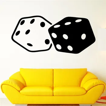 Wall Stickers Cubes Dice Gambling Luck Casino Mural Vinyl Decal Removable Wall Decals Mural wallpaper
Wall Stickers Cubes Dice Gambling Luck Casino Mural Vinyl Decal Removable Wall Decals Mural wallpaper