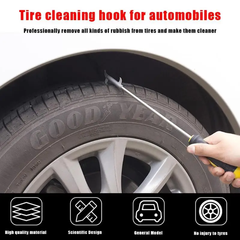 Car Tire Stone Screwdriver Head Cleaning Groove Broken Major Reduce Tire Noise Stone Remover Hook Automobile Tyre Tool
Car Tire Stone Screwdriver Head Cleaning Groove Broken Major Reduce Tire Noise Stone Remover Hook Automobile Tyre Tool