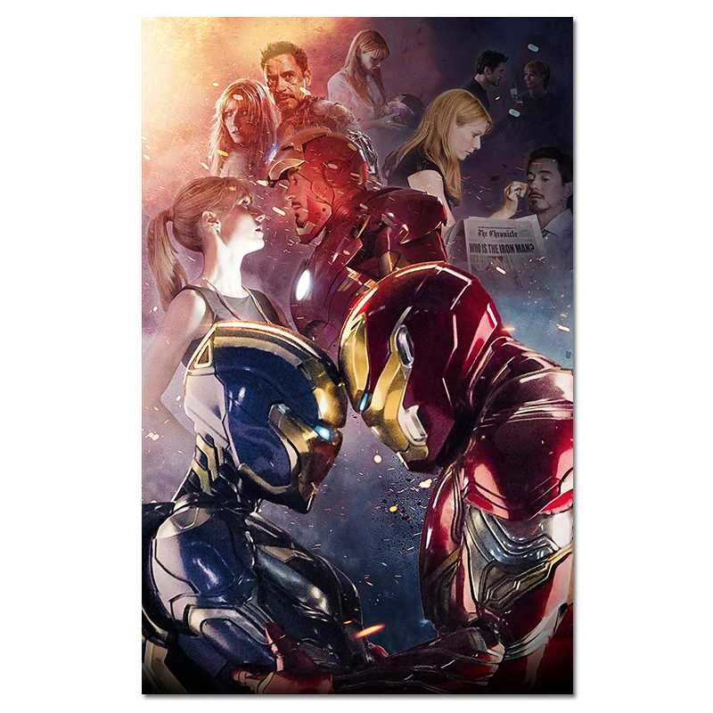 Tony And Pepper Potts Silk Poster Superhero Fabric Artwork Movie Prints Home Bedroom Bar Decor Iron Man Wall Art Picture 40x60cm
Tony And Pepper Potts Silk Poster Superhero Fabric Artwork Movie Prints Home Bedroom Bar Decor Iron Man Wall Art Picture 40x60cm