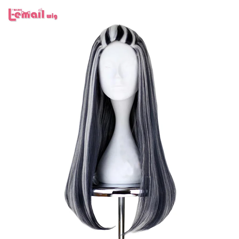 L-email wig Monster High Frankie Cosplay Wigs 65cm Black Mix White Halloween Party Synthetic Cosplay Wig
L-email wig Monster High Frankie Cosplay Wigs 65cm Black Mix White Halloween Party Synthetic Cosplay Wig