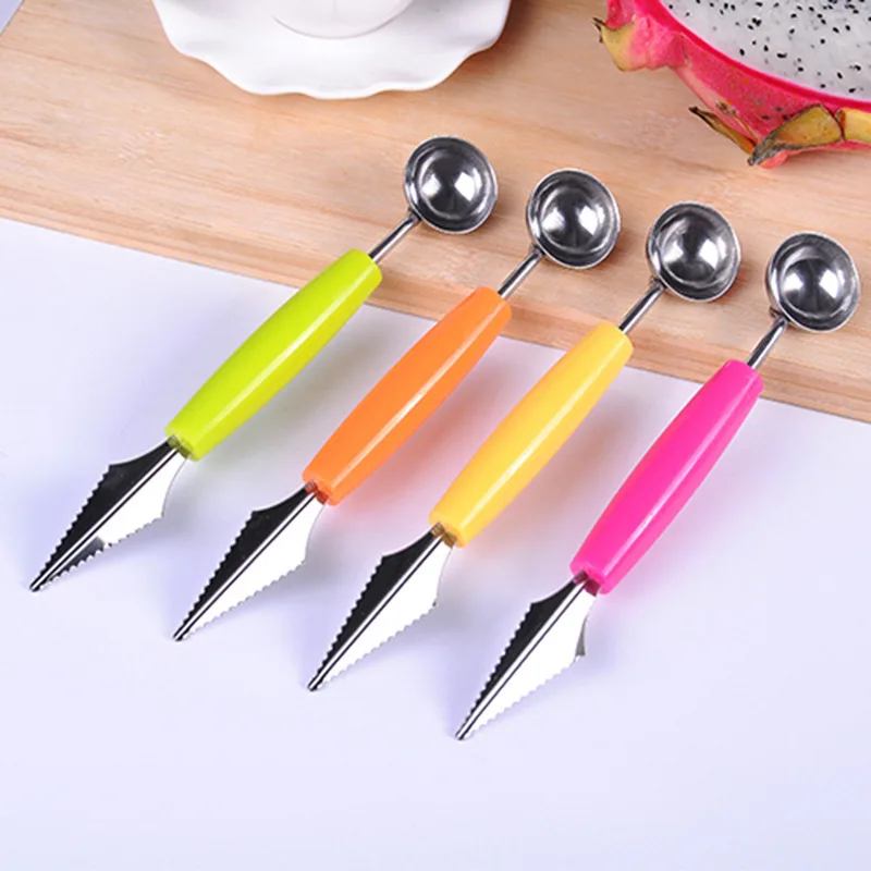 2in1 Dual-head Fruit Ball Carving Knife Kiwi Fruit Waterlemon Scoop Melon Digger Fruit Jar Mashed Potato Baller Ice Cream Spoon
2in1 Dual-head Fruit Ball Carving Knife Kiwi Fruit Waterlemon Scoop Melon Digger Fruit Jar Mashed Potato Baller Ice Cream Spoon