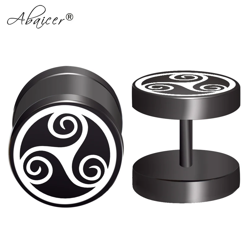 Abaicer - 2pcs/Lot WICCA Triskele Viking Runes Jewelry Knots Fake Ear Gauge,Plugs and Tunnels,Ear Piercing Expander Stretcher
Abaicer - 2pcs/Lot WICCA Triskele Viking Runes Jewelry Knots Fake Ear Gauge,Plugs and Tunnels,Ear Piercing Expander Stretcher